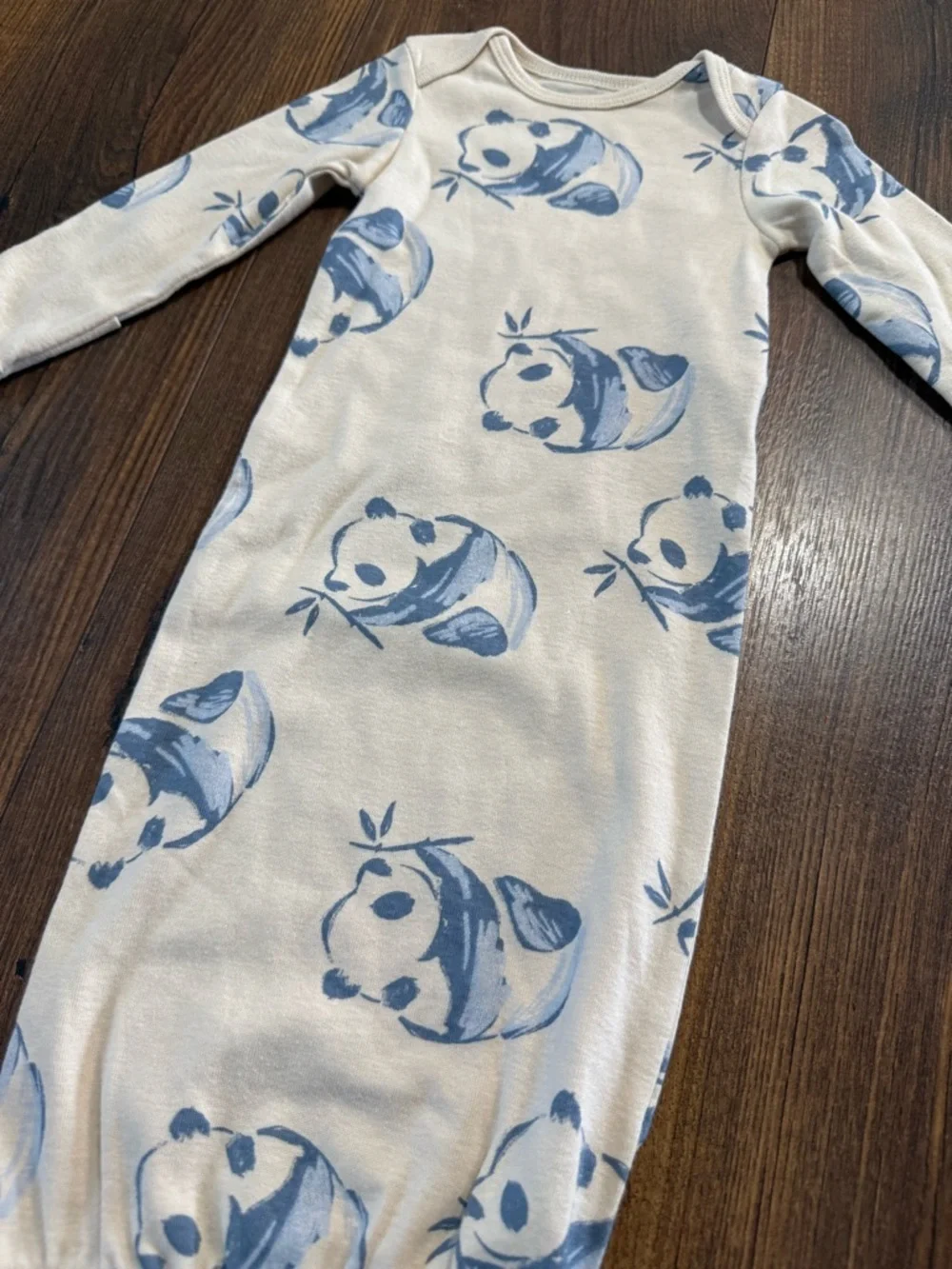 Carter’s Newborn Baby Unisex Sleeper Gown Blue Panda Print